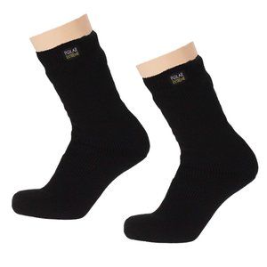 2 Pack - Polar Extreme Heat Men's Solid Black Sock